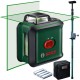 BOSCH Laser krzyżowy w etui Universal Level 360 wiązka zielona + tyczka GT-320