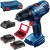 BOSCH GSR 180-LI Wkrętarka akumulatorowa 18V + 2x2.0Ah, ładowarka, walizka + bity