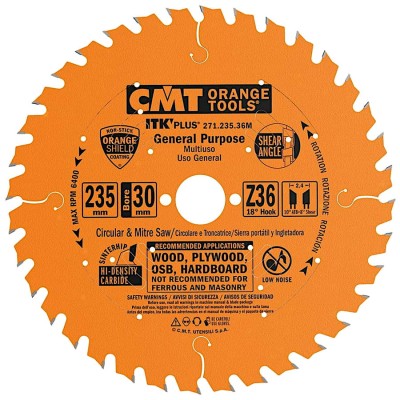 CMT 271.235.36M Piła do cięcia wzdłużnego i poprzecznego 235x30mm 36z