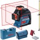 BOSCH Laser krzyżowy GLL 3-80 Professional + tyczka GT-360
