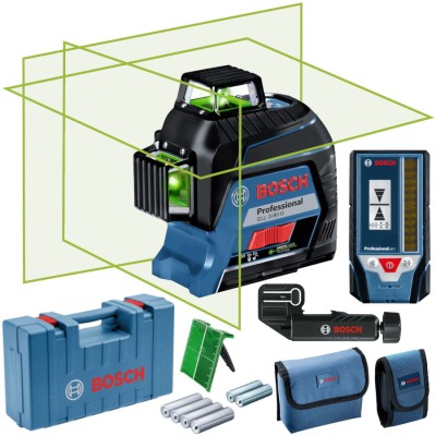 BOSCH Laser krzyżowy GLL 3-80 G + odbiornik Bosch LR7