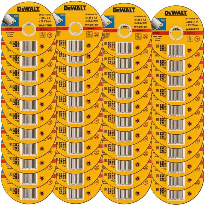 DEWALT DT42340Z tarcza do metalu INOX 125 x 1,2 mm 100szt
