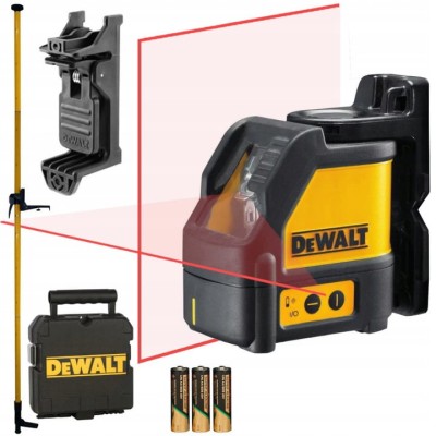 DeWalt DW088K Laser krzyżowy czerwony w walizce + tyczka GT-360