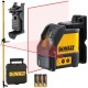 DeWalt DW088K Laser krzyżowy czerwony w walizce + tyczka GT-360