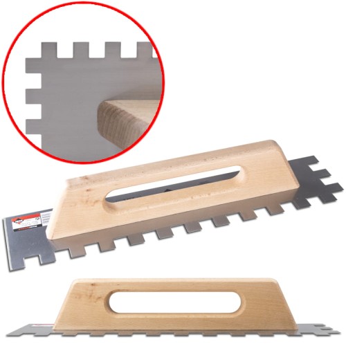 RUBI 75962 Paca z uchwytem drewnianym 48cm ząb 20x20mm