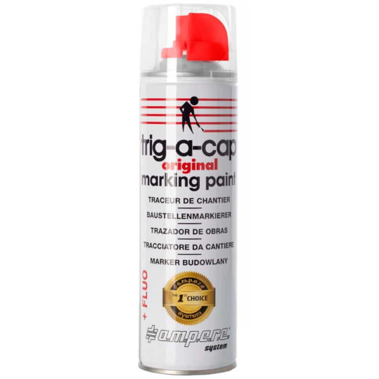 AMPERE Farba geodezyjna TRIG-A-CAP czerwona 500ml.