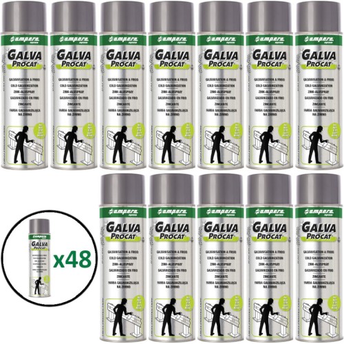 AMPERE GALVA PROCAT cynk w sprayu błysk 500 ml 48szt.