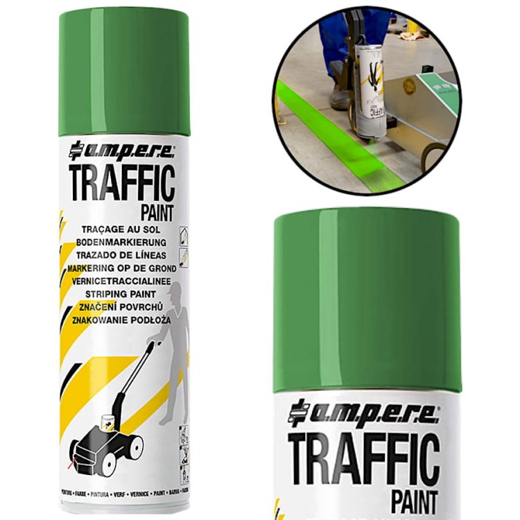 AMPERE TRAFFIC PAINT Farba do malowania linii 500ml zielona