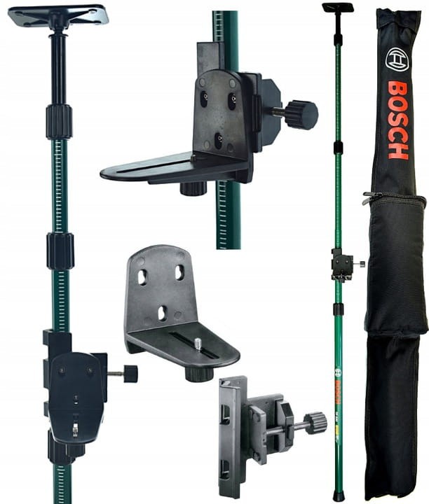 BOSCH GLL 2-15 G Laser krzyżowy zielony + tyczka teleskopowa TP-320