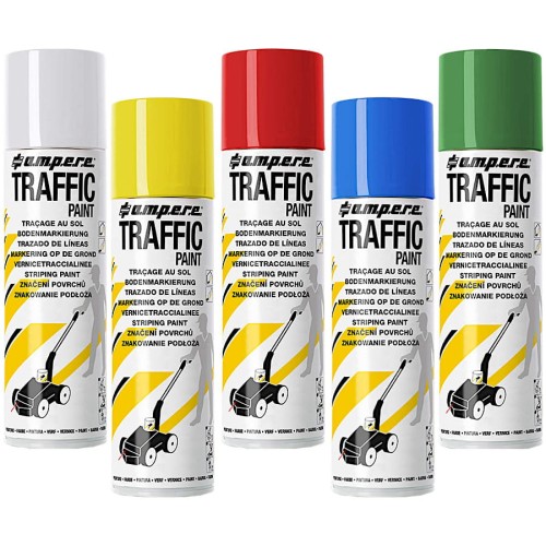 AMPERE TRAFFIC PAINT Farba do malowania linii 500ml 12szt. mix