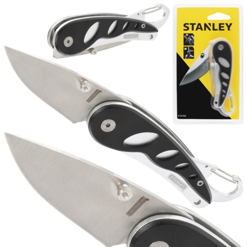 STANLEY 0-10-254 Nóż składany z karabińczykiem
