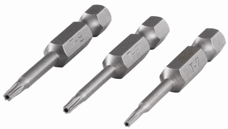 WOLFCRAFT 1260000 zestaw bitów Torx z otworem 3 sztuk