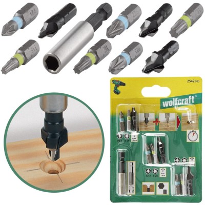 WOLFCRAFT Zestaw do nawiercania otworów i wkręcania wkrętów 2542000