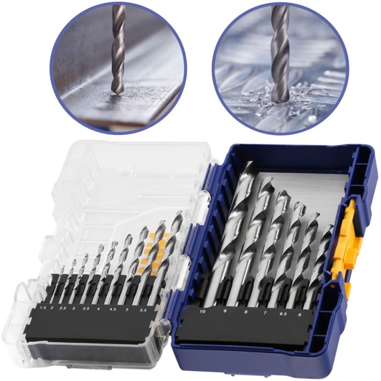 IRWIN IW3031501 Zestaw wierteł do metalu HSS PRO 1,5-10mm 15szt