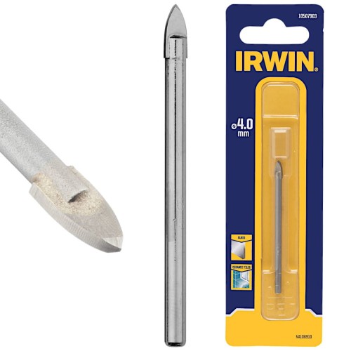 IRWIN Wiertło do szkła i płytek 4mm