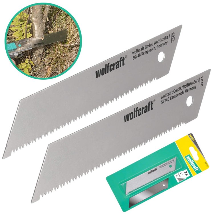 WOLFCRAFT Ostrze ząbkowane do noża 25mm 140mm 2szt 4203000