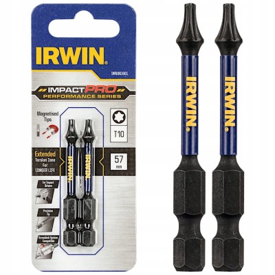IRWIN BITY IMPACT PRO TORX T10 57mm 2szt.