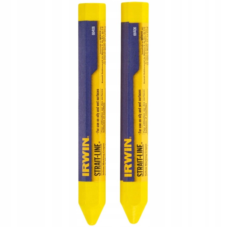 IRWIN 666062 Kreda żółta traserska Strait-Line 2szt