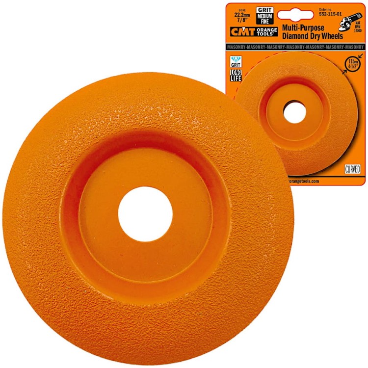 CMT 552-115-01 Tarcza szlifierska średnioziarnista 115x22.2mm