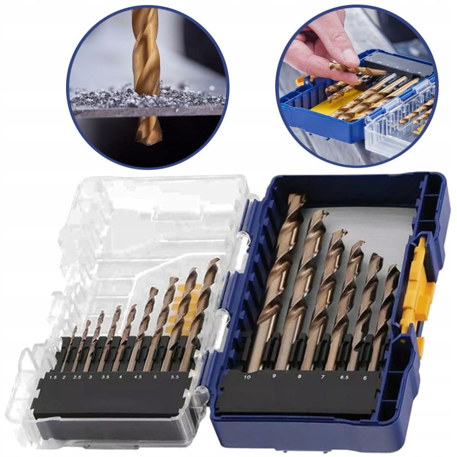 IRWIN IW3038501 Zestaw wierteł do metalu 1,5-10mm 15szt