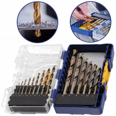 IRWIN IW3038501 Zestaw wierteł do metalu 1,5-10mm 15szt