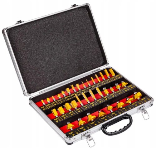 Zestaw frezów łożyskowanych 35 szt. do drewna