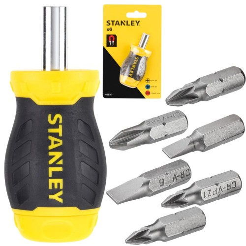 STANLEY 0-66-357 Wkrętak z wymiennymi bitami Multi-Bit 6bitów