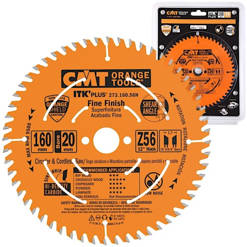 CMT 273.160.56H Tarcza do drewna ITK PLUS 160x20mm 56z
