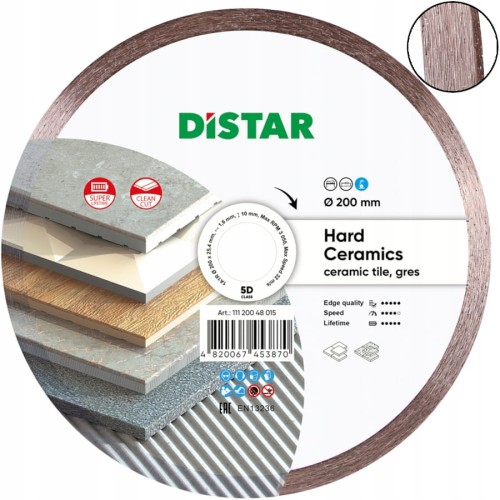 DISTAR Tarcza diamentowa 200 mm do gresu ceramiki