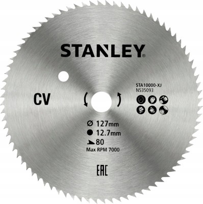 Piła do drewna sklejki STANLEY 127mm 80z STA10000