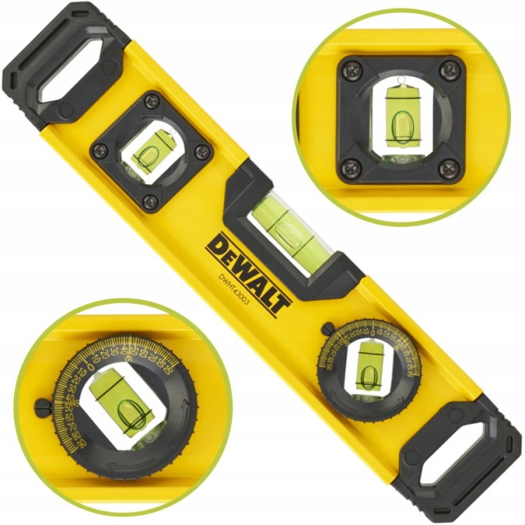 DEWALT Poziomica magnetyczna Torpedo 25cm 3 libelle DWHT0-43003