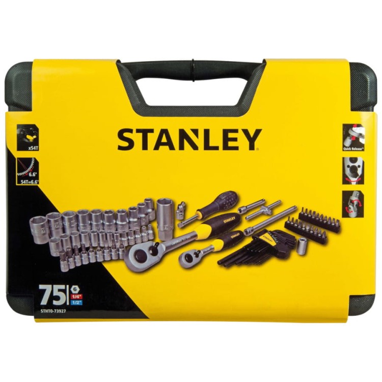 STANLEY STHT0-73927 Zestaw nasadek 1/4'' 1/2"