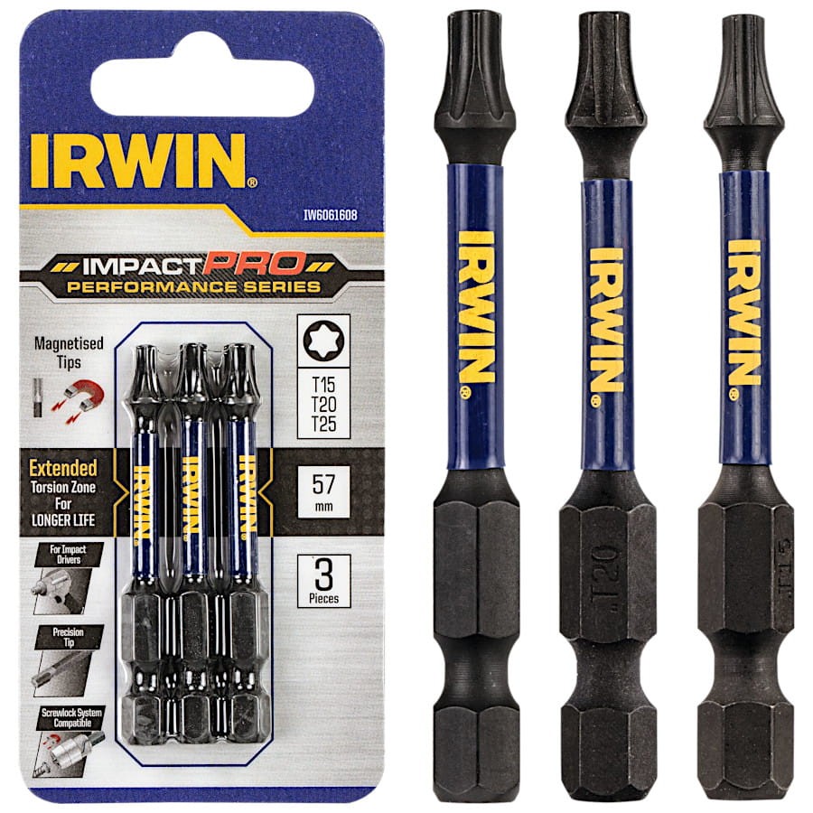 IRWIN Bity IMPACT PRO TORX T15-25 57mm 3szt.