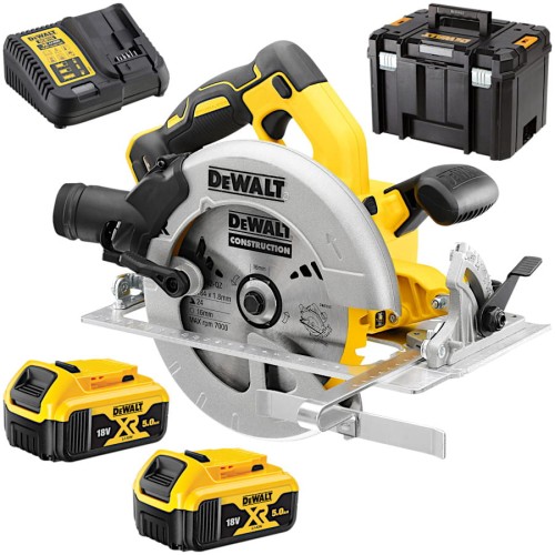 DeWalt DCS570P2 pilarka tarczowa akumulatorowa 18V 184 mm 2 x 5.0 Ah