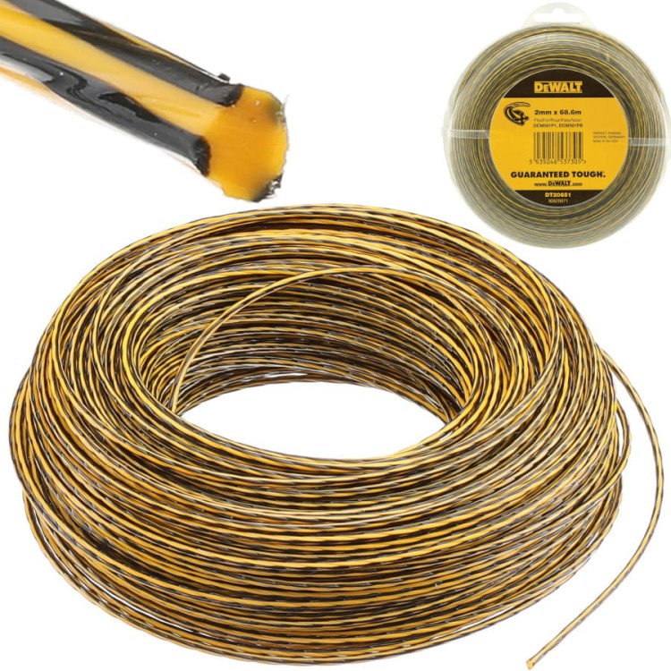 DEWALT DCM561 Żyłka do podkaszarek 68m śred. 2mm