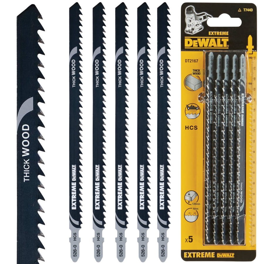 DEWALT DT2167 Brzeszczoty do wyrzynarek HCS 5szt.