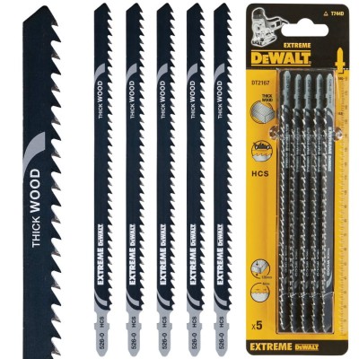 DEWALT DT2167 Brzeszczoty do wyrzynarek HCS 5szt.