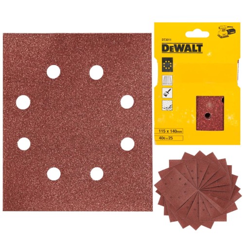 DEWALT DT3011 Arkusze ścierne 115x140mm P40 25szt.