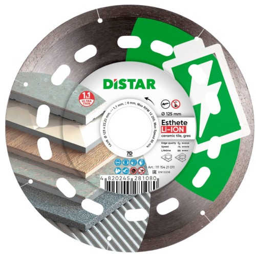 DISTAR 11115421011 Tarcza diamentowa do gresu 125mm Esthete Li-ion