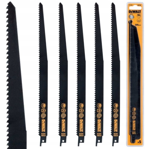 DEWALT DT2364 Brzeszczoty HCS do drewna 305mm 5 szt.