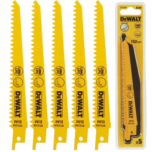 DEWALT DT2356 Brzeszczoty ze stali kobaltowej 152mm 5szt.
