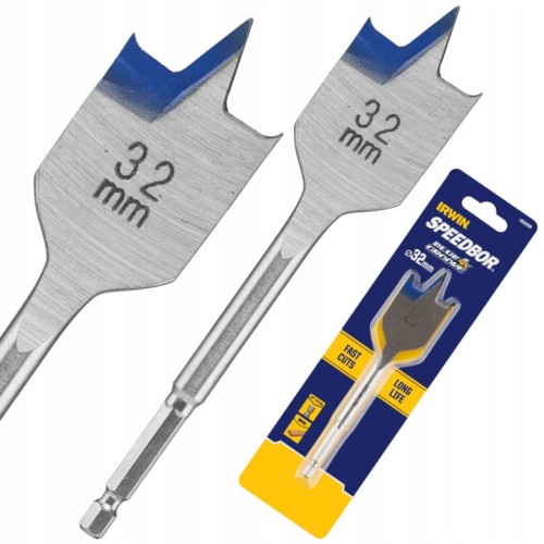 IRWIN 10502820 Wiertło płaskie/łopatkowe do drewna Blue Groove 32x152mm