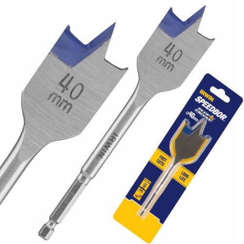 IRWIN 10502823 Wiertło płaskie/łopatkowe do drewna Blue Groove 40x152mm