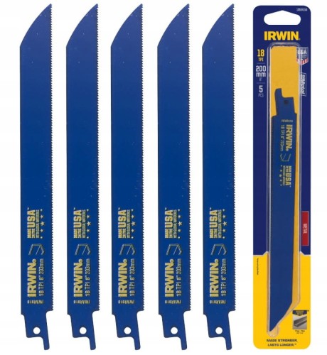 IRWIN 10504156 Brzeszczot do piły szablastej do metalu 200mm 18z/cal 5szt.