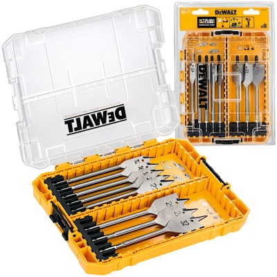 DEWALT DT70750 Zestaw wierteł łopatkowych płaskich do drewna 12-32mm 8szt.