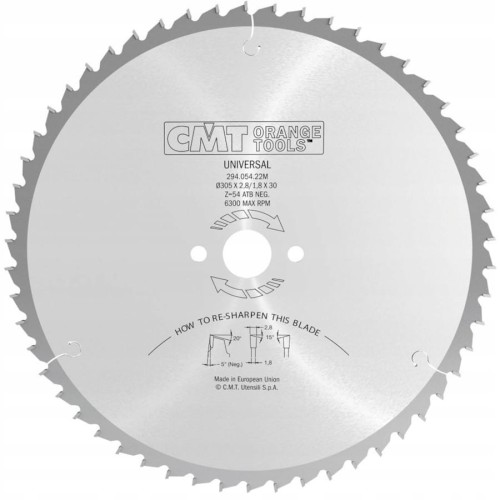 CMT 294.054.22M Tarcza do cięcia wzdłużnego poprzecznego 305mm