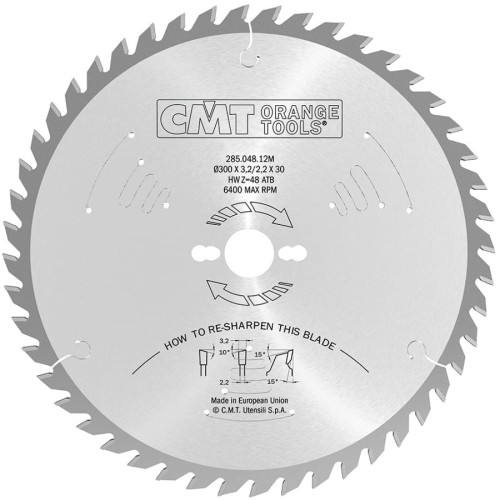 CMT 285.048.12M Tarcza do cięcia drewna 300x30mm 48z