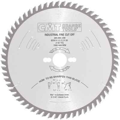 CMT 285.060.10M Tarcza do cięcia drewna 250x30mm 60z