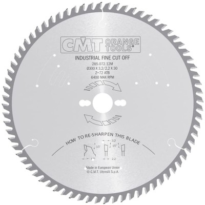 CMT 285.072.12M Tarcza do cięcia drewna 300x30mm 72z