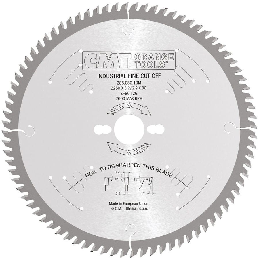 CMT 285.080.10M Tarcza do cięcia drewna 250x30mm 80z